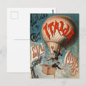 Retro Italië Europa Vintage Travel Briefkaart (Voorkant / Achterkant)