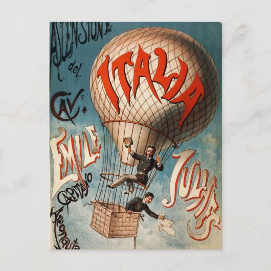 Retro Italië Europa Vintage Travel Briefkaart (Voorkant)