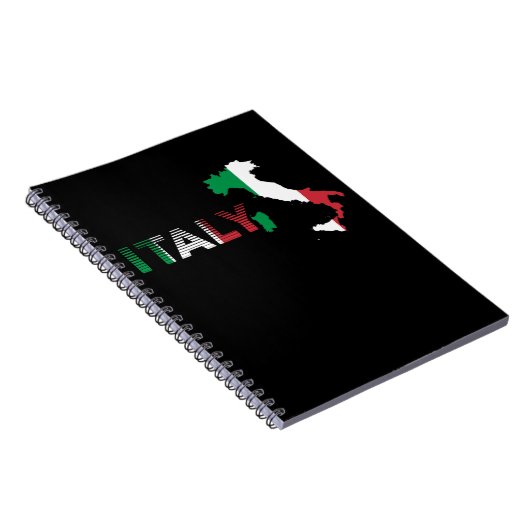 Retro Italy Flag Traveler Adventure Traveling Notitieboek (Rechterzijde)