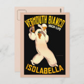  Retro Italy vermouth adverteren Briefkaart (Voorkant / Achterkant)