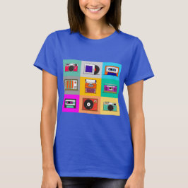 Retro Items Shirt –  stijl grafisch T-shirt