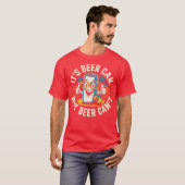 Retro It's Beer Can Not Beer Can't Funny Party Dri T-shirt (Voorkant volledig)