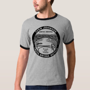 retro Iver Johnson Truss Bridge fiets T-shirt