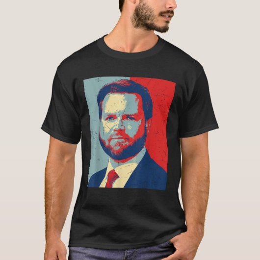 Retro J.D. Vance voor President 2028 Vance 2028 T-shirt (Voorkant)