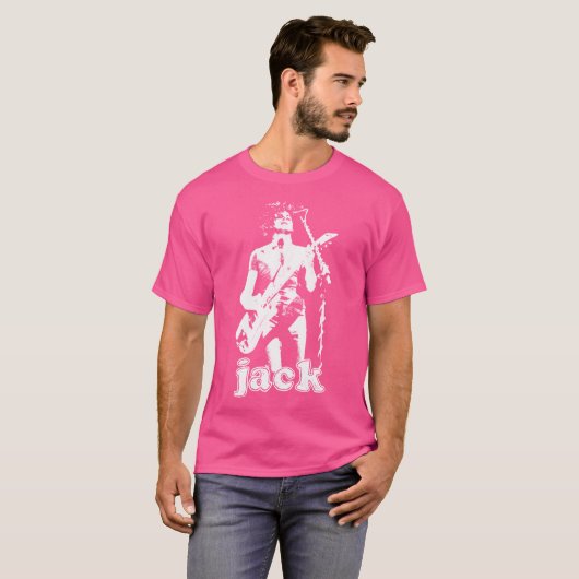  retro jack de witte stencil geschenken beste mij t-shirt (Voorkant volledig)