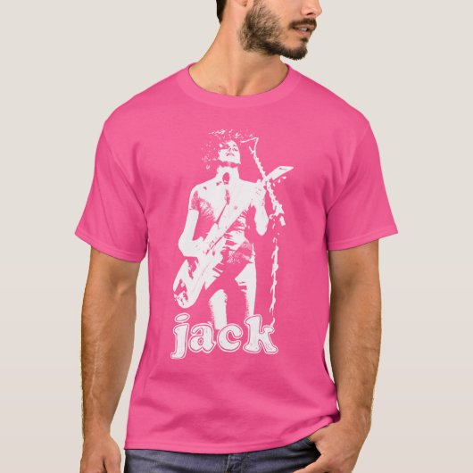 retro jack de witte stencil geschenken beste mij t-shirt (Voorkant)