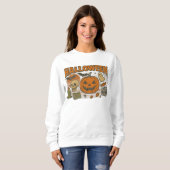Retro Jack-O'-Lantern Halloween Kleding unisex Trui (Voorkant volledig)