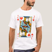 Retro Jack of Hearts T-shirt (Voorkant)