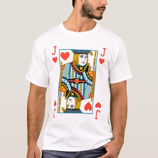 Retro Jack of Hearts T-shirt (Voorkant)