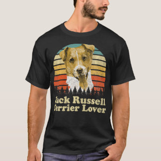 Retro  Jack Russell Terrier Hondenliefhebber 70s D T-shirt