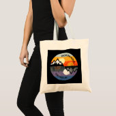 Retro Jackson Hole, Wyoming Souvenir Tote Bag (Voorkant (product))