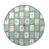 Retro Jade Starbursts Dart Board Dartbord (Voorkant)