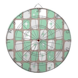 Retro Jade Starbursts Dart Board Dartbord