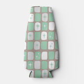 Retro Jade Starbursts Fles Cooler (Voorkant)