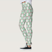 Retro Jade Starbursts Leggings (Links)