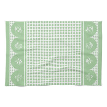Retro Jadite Jadeite polka dot scallop