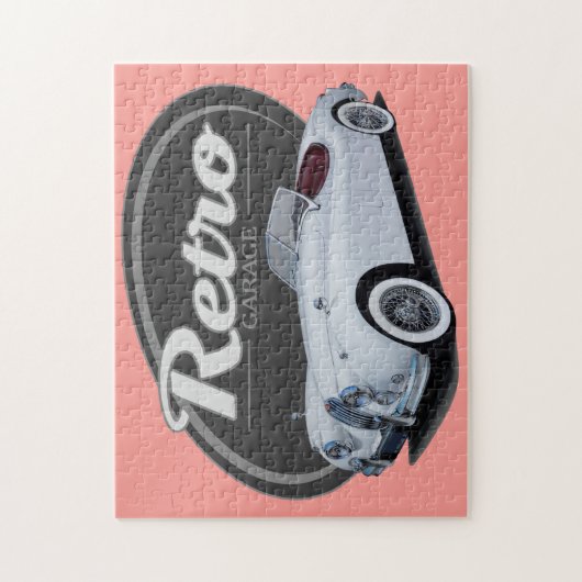 Retro Jag Legpuzzel (Verticaal)