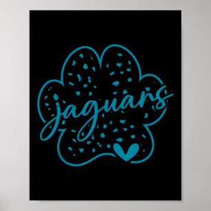 Retro Jaguars School Sport Team Geest Terug Naar Poster