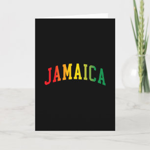 Retro Jamaica Reggae Vintage Jamaicaanse Mannen Vr Kaart