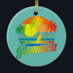 Retro Jamaica Summer Beach Vacking for Men Women Keramisch Ornament<br><div class="desc">Retro Jamaica Summer Beach Vacation for Men Women Family Gift. Perfect gift voor je vader,  moeder,  papa,  mannen,  vrouwen,  vriend en familieleden op de dag van de Thanksgiving,  kerstdag,  Moederdag,  vaderdag,  4 juli,  1776 Onafhankelijke dag,  Veteranendag,  Halloween Dag,  Patrick's Day</div>