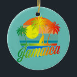 Retro Jamaica Summer Beach Vacking for Men Women Keramisch Ornament<br><div class="desc">Retro Jamaica Summer Beach Vacation for Men Women Family Gift. Perfect gift voor je vader,  moeder,  papa,  mannen,  vrouwen,  vriend en familieleden op de dag van de Thanksgiving,  kerstdag,  Moederdag,  vaderdag,  4 juli,  1776 Onafhankelijke dag,  Veteranendag,  Halloween Dag,  Patrick's Day</div>