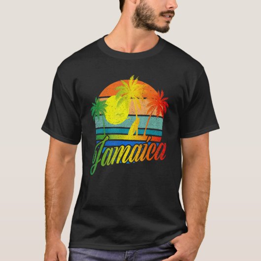 Retro Jamaica Summer Beach Vacking for Men Women T-shirt (Voorkant)