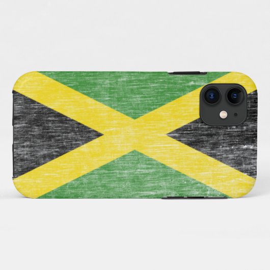 Retro Jamaican Flag iPhone 5 Hoesje (Achterkant (horizontaal))