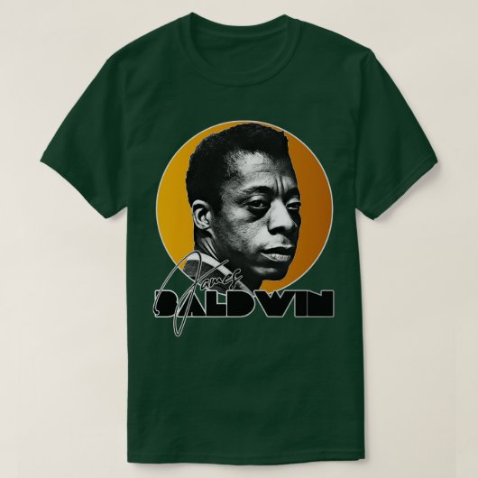 Retro James Baldwin Gold Tribute T-shirt (Design voorkant)