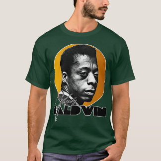 Retro James Baldwin Gold Tribute T-shirt