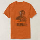 Retro James Baldwin Sepia Fade Tribute T-shirt (Design voorkant)