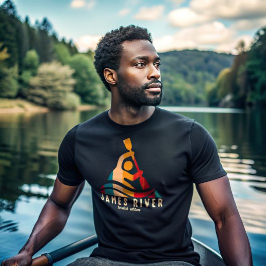 Retro James River kanoën T-shirt