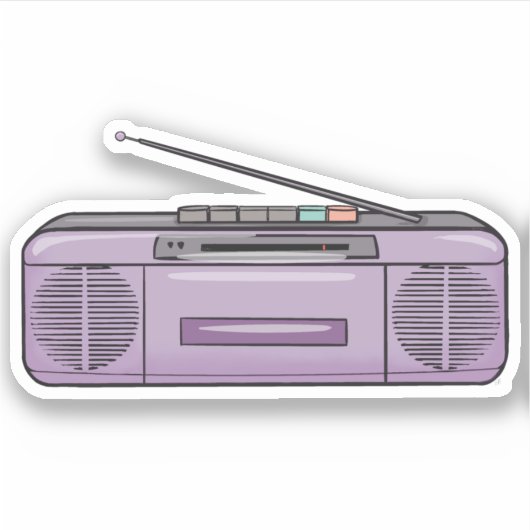 Retro Jams Sticker (Voorkant)