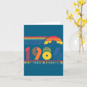 Retro January 1986 Limited Edition 40 Year Old 40t Kaart (Gele Bloem)