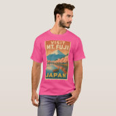 Retro Japan Cherry Blossom T-shirt (Voorkant volledig)