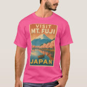 Retro Japan Cherry Blossom T-shirt (Voorkant)