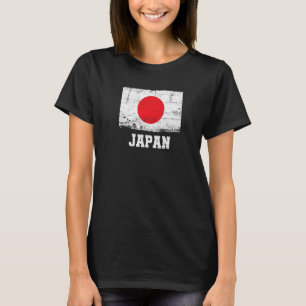 Retro Japan Flag Japanse Pride T-shirt