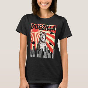 Retro Japans Dogzilla Alaskan Malamute T-shirt