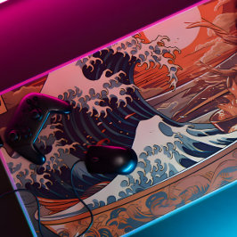 Retro Japanse Art Desk Mat – De Grote Ramen van de