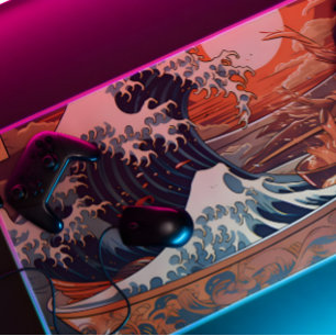 Retro Japanse Art Desk Mat – De Grote Ramen van de