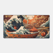 Retro Japanse Art Desk Mat – De Grote Ramen van de (Voorkant)