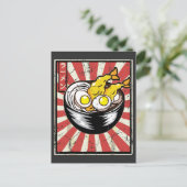 Retro  Japanse asty Ramen Noodles Lover Briefkaart (Staand voorkant)