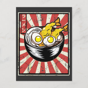 Retro  Japanse asty Ramen Noodles Lover Briefkaart