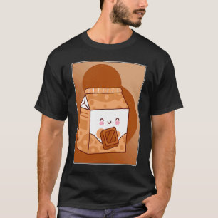 Retro Japanse Chocolademelk Eten Eter Grafisch T-shirt