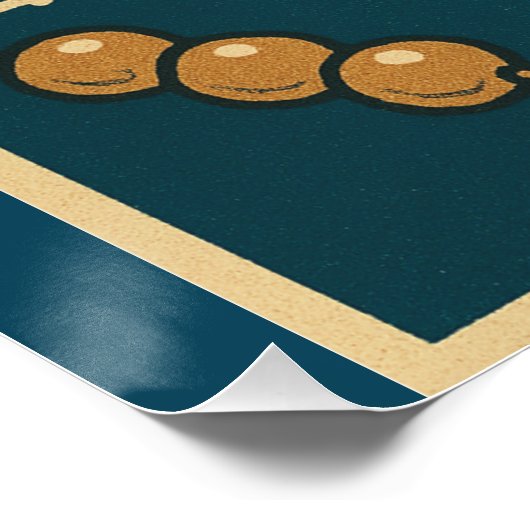 Retro Japanse draak Perfect Poster (Hoek)