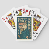 Retro Japanse draak Pokerkaarten (Achterkant)