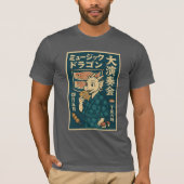 Retro Japanse draak T-shirt (Voorkant)