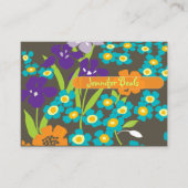 Retro Japanse Iris Visitekaartje (Voorkant)