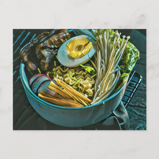 Retro Japanse Kunst Briefkaart (Voorkant)