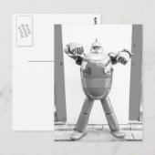 Retro Japanse Robot Briefkaart (Voorkant / Achterkant)