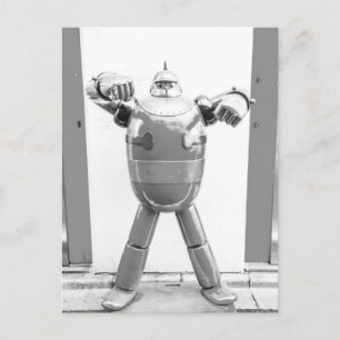 Retro Japanse Robot Briefkaart